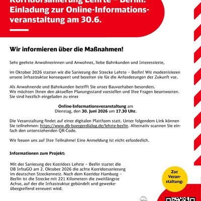 Einladung zum Online-Informationsveranstaltung