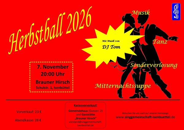 Bild vergr&ouml;&szlig;ern: Flyer für den Herbstball 2026