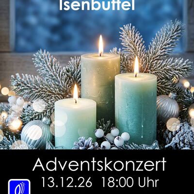 Flyer für das Adventskonzert der Singgemeinschaft Isenbüttel e.V.