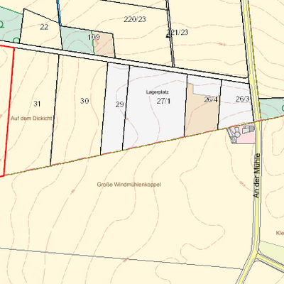 Lageplan landwirtschaftliche Fläche Calberlah