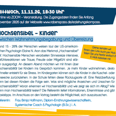 Ausschnitt aus dem Flyer Erziehungskompass